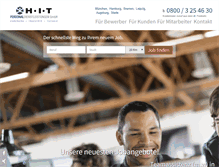 Tablet Screenshot of hit-personal.de